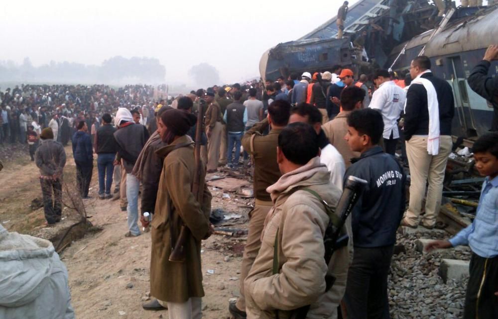 Accidente de tren en la India