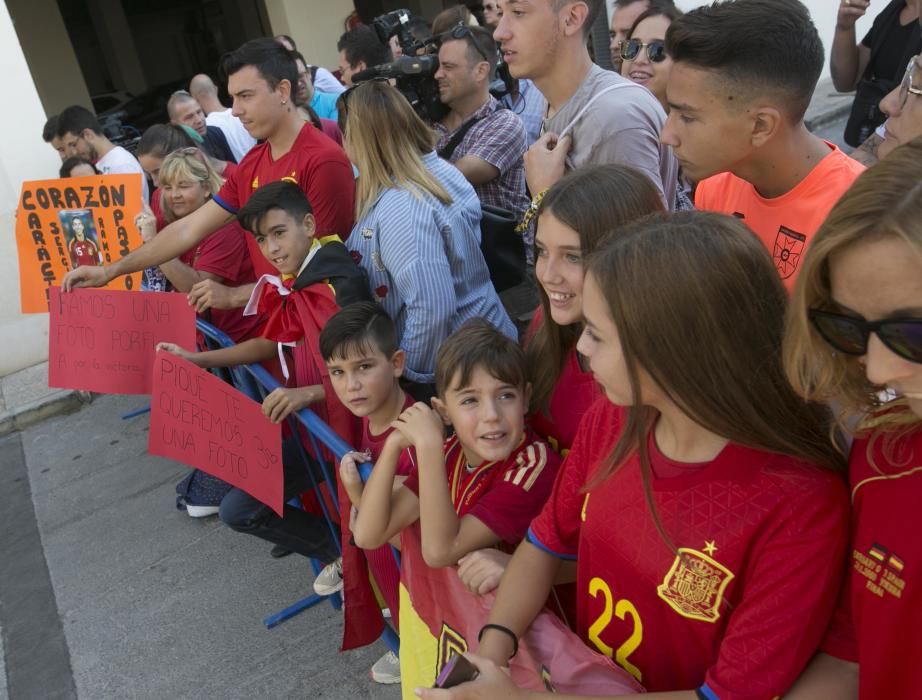 El entrenamiento de La Roja ayer en el Rico Pérez