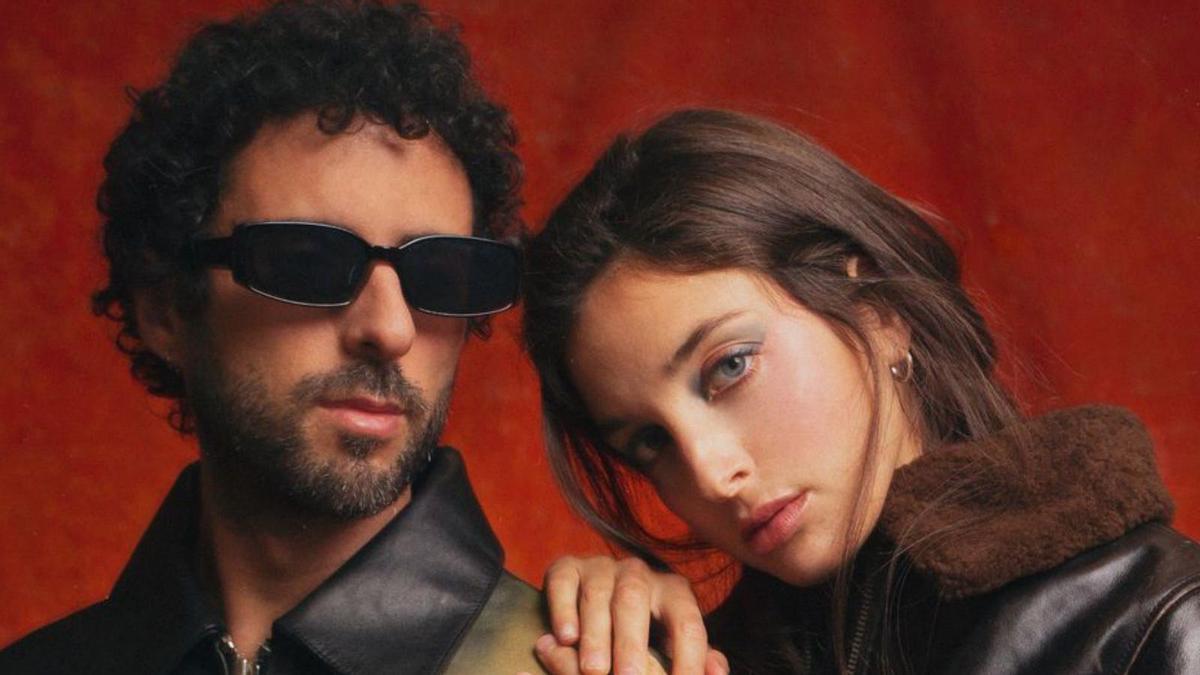 Los artistas Sergio Salvi y Sandra Delaporte.