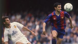 Ernesto Valverde jugó 29 partidos en el FC Barcelona entre 1988 a 1990