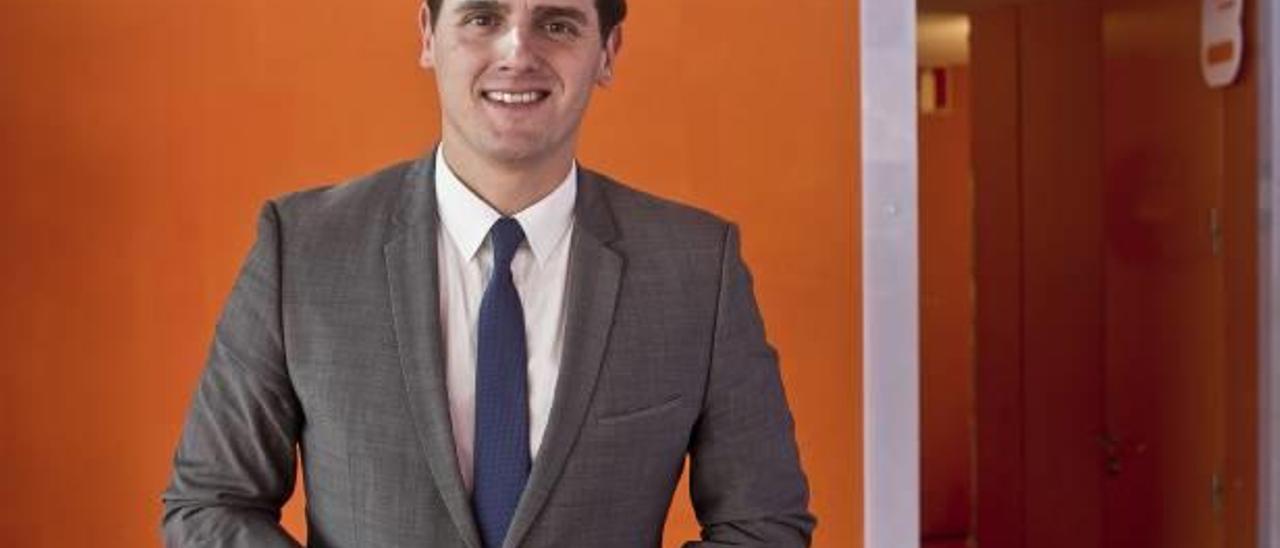 El líder de Ciudadanos, en una foto tomada tras la entrevista.