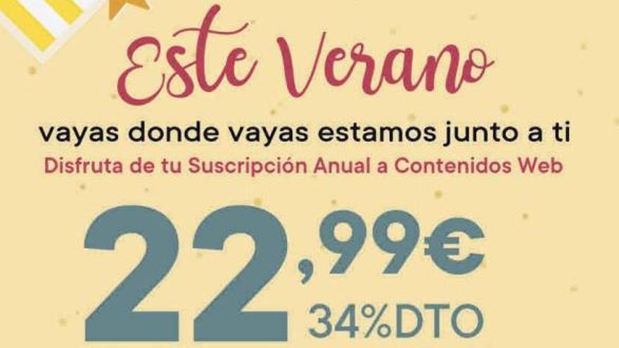 Oferta de suscripción verano