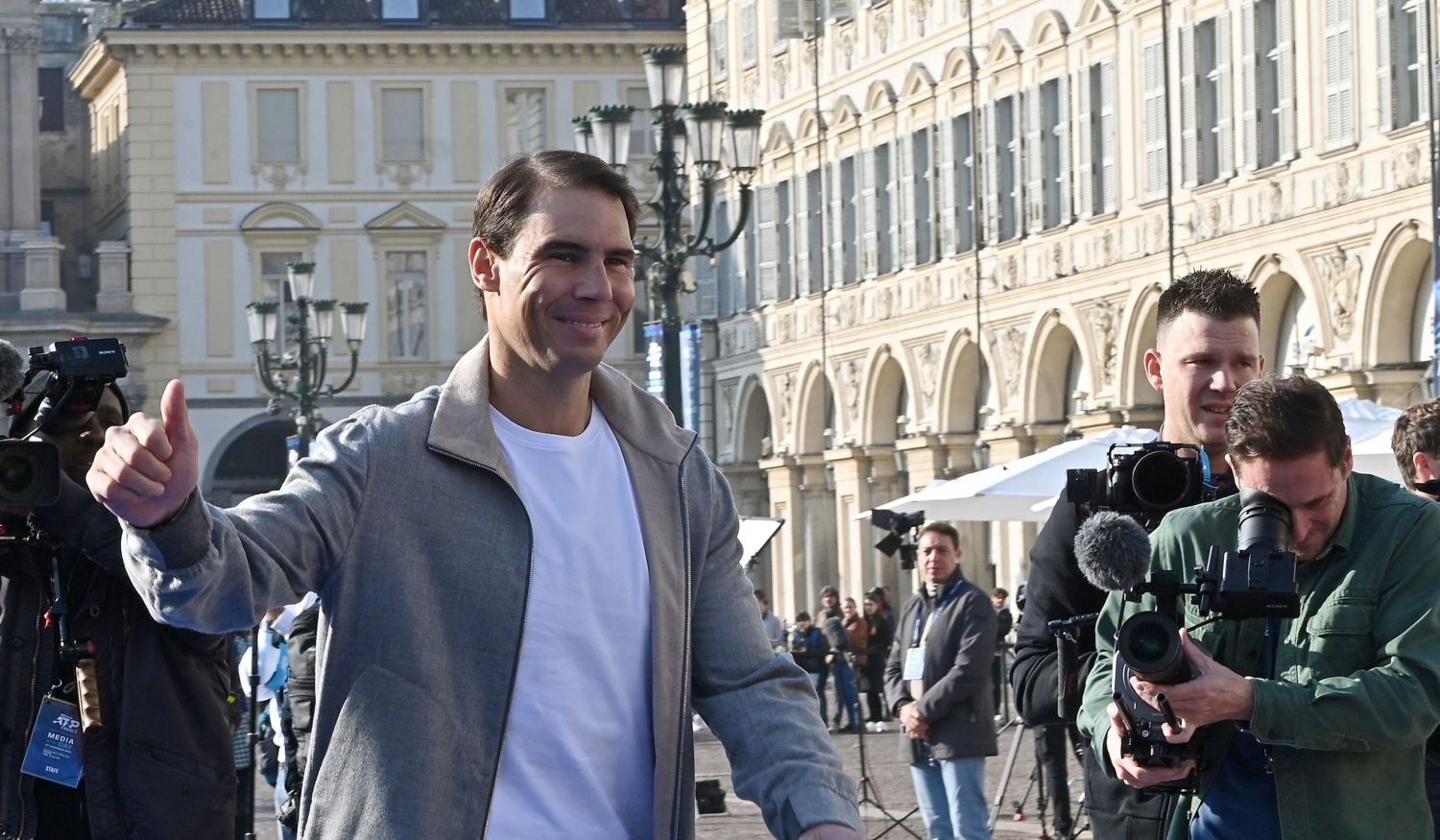 Rafa Nadal, protagonista en la presentación de las Finales ATP en Milán