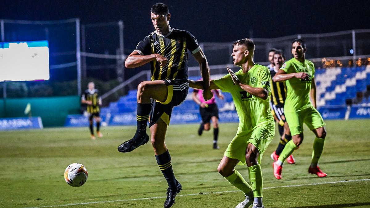 Vuckic, en su último partido como zaragocista, el amistoso contra el Elche.