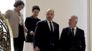 Reunión entre el ministro Ángel Víctor Torres y el Conseller de Presidencia de la Generalitat, Albert Dalmau.