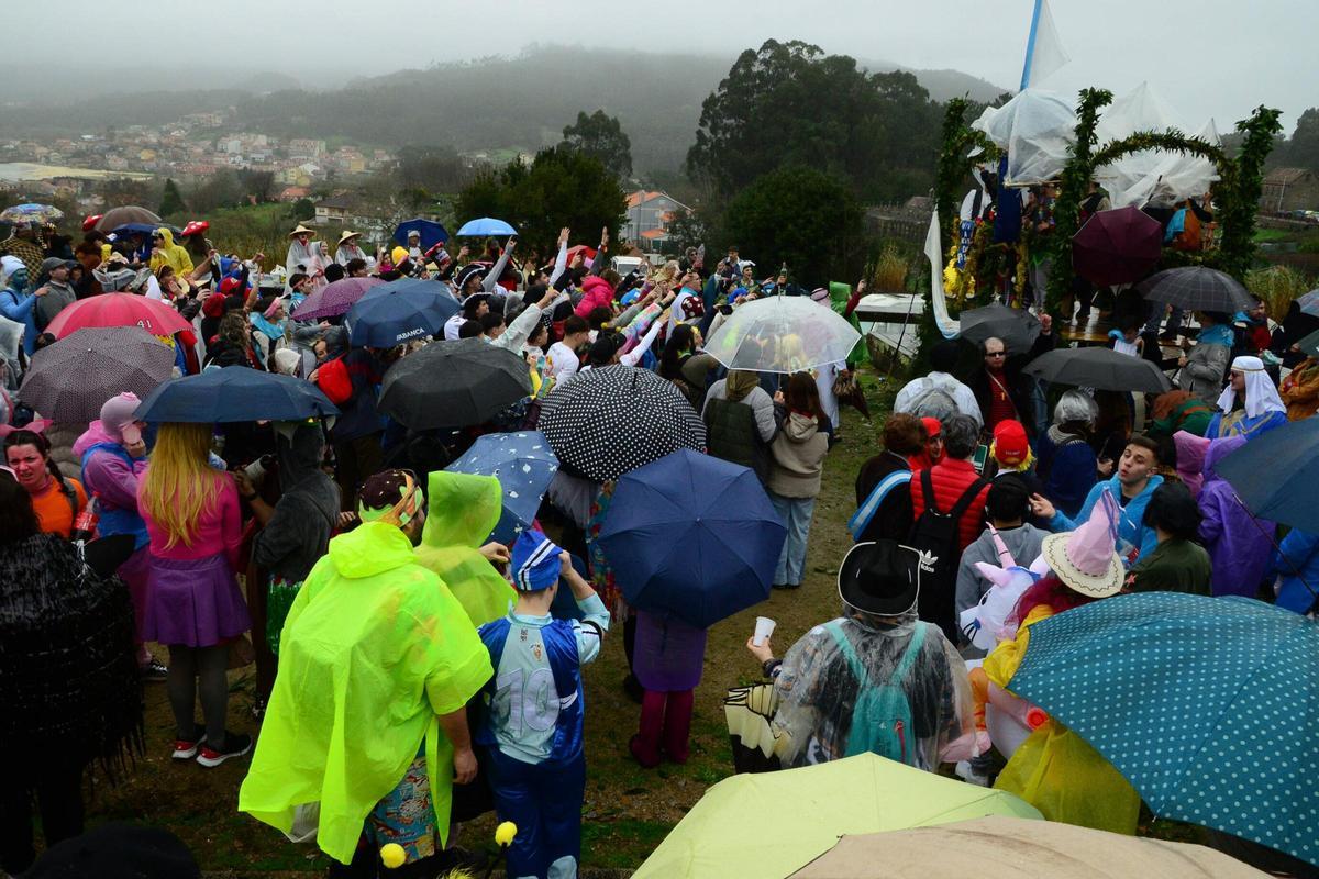 Las celebraciones del lunes en el Entroido de O Hío.