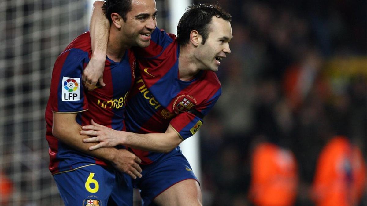 Xavi e Iniesta, un tándem histórico.