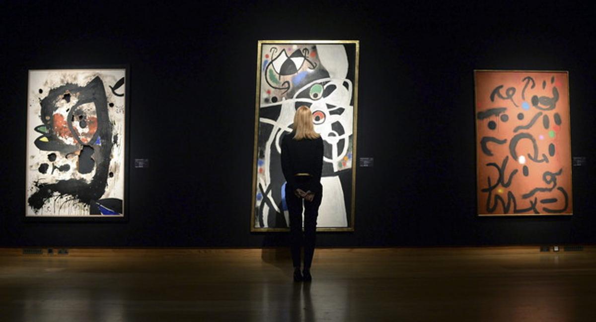 Quadros de Miró que havien de ser subhastats a Portugal. Quadros de Miró que havien de ser subhastats a Portugal.