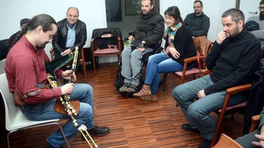 El maestro ruso Anistratov, en su visita de ayer. // Rafa Vázquez