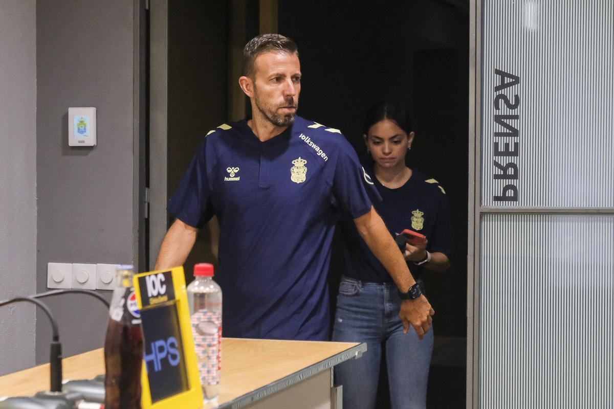 Luis García Fernández, en la sala de prensa de Barranco Seco, en imagen de archivo.