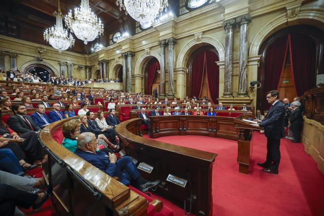 El pleno del Parlament acoge el debate de investidura