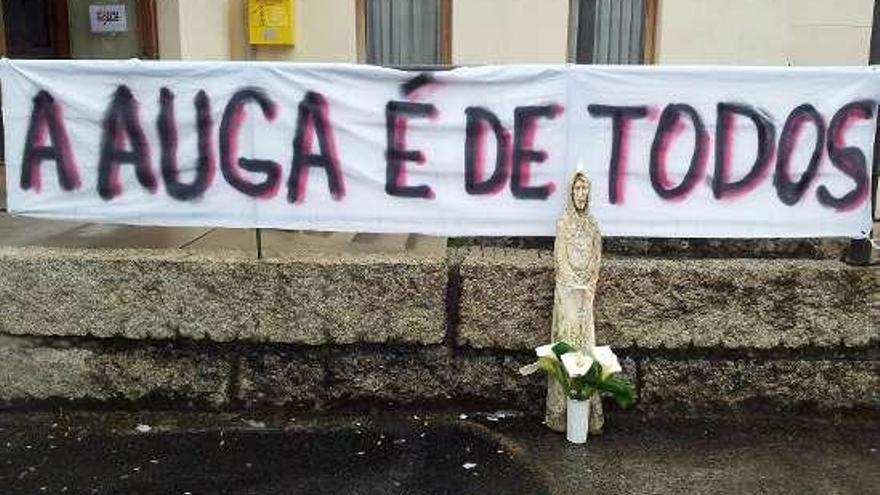 La imagen de San Juan de Punxín, abogado del agua.  // FdV