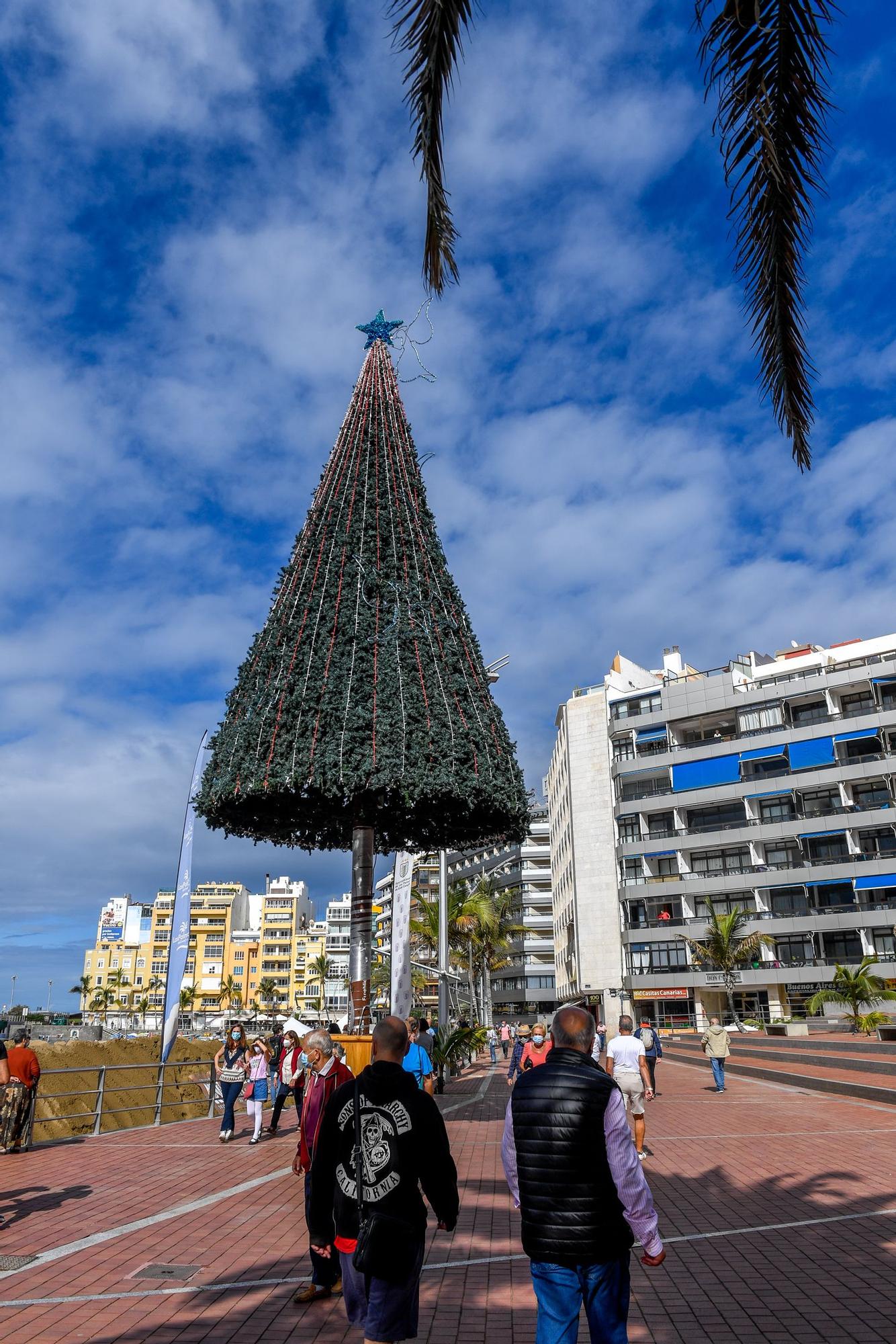 Belén de arena en la playa de Las Canteras