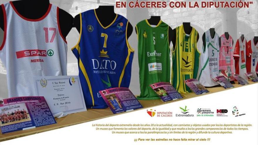 El Museo Extremeño del Deporte llega a Cáceres de la mano de la diputación y la FJyD