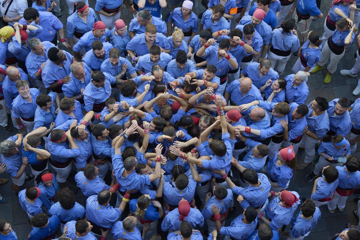 Les imatges de la jornada castellera per celebrar els 30 anys dels Marrecs de Salt