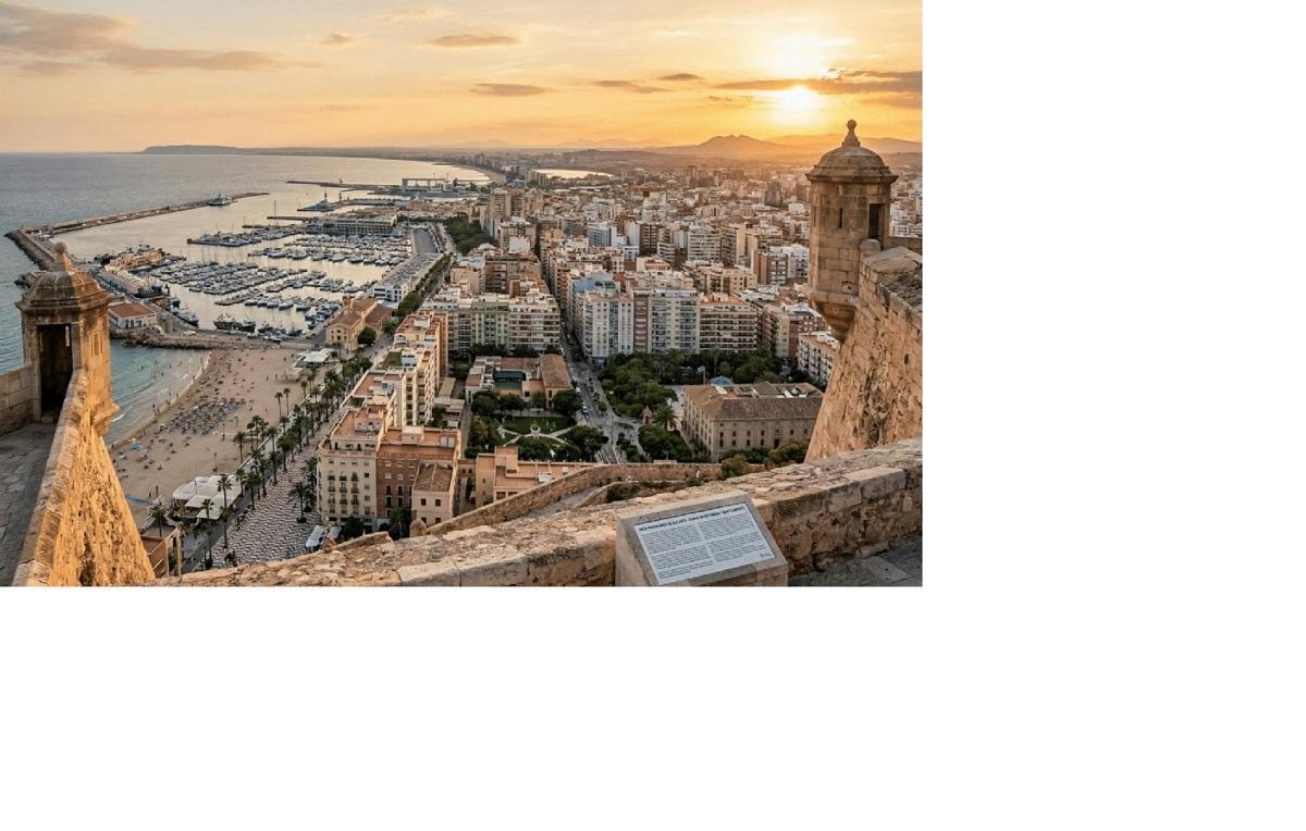 Recreación artificial de la ciudad de Alicante