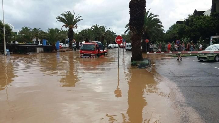 Costa Teguise, inundada