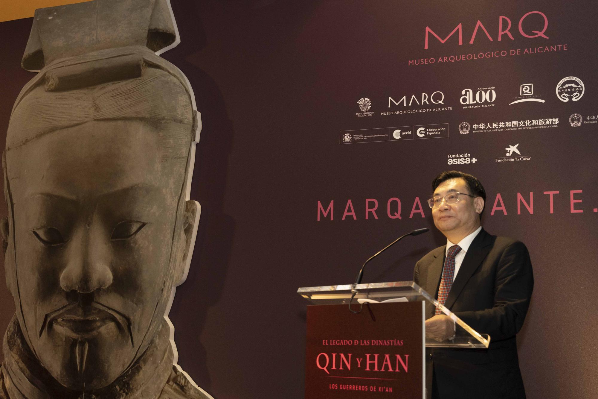 La inauguración de la exposición El legado de las dinastías Qin y Han. Los guerreros de Xian