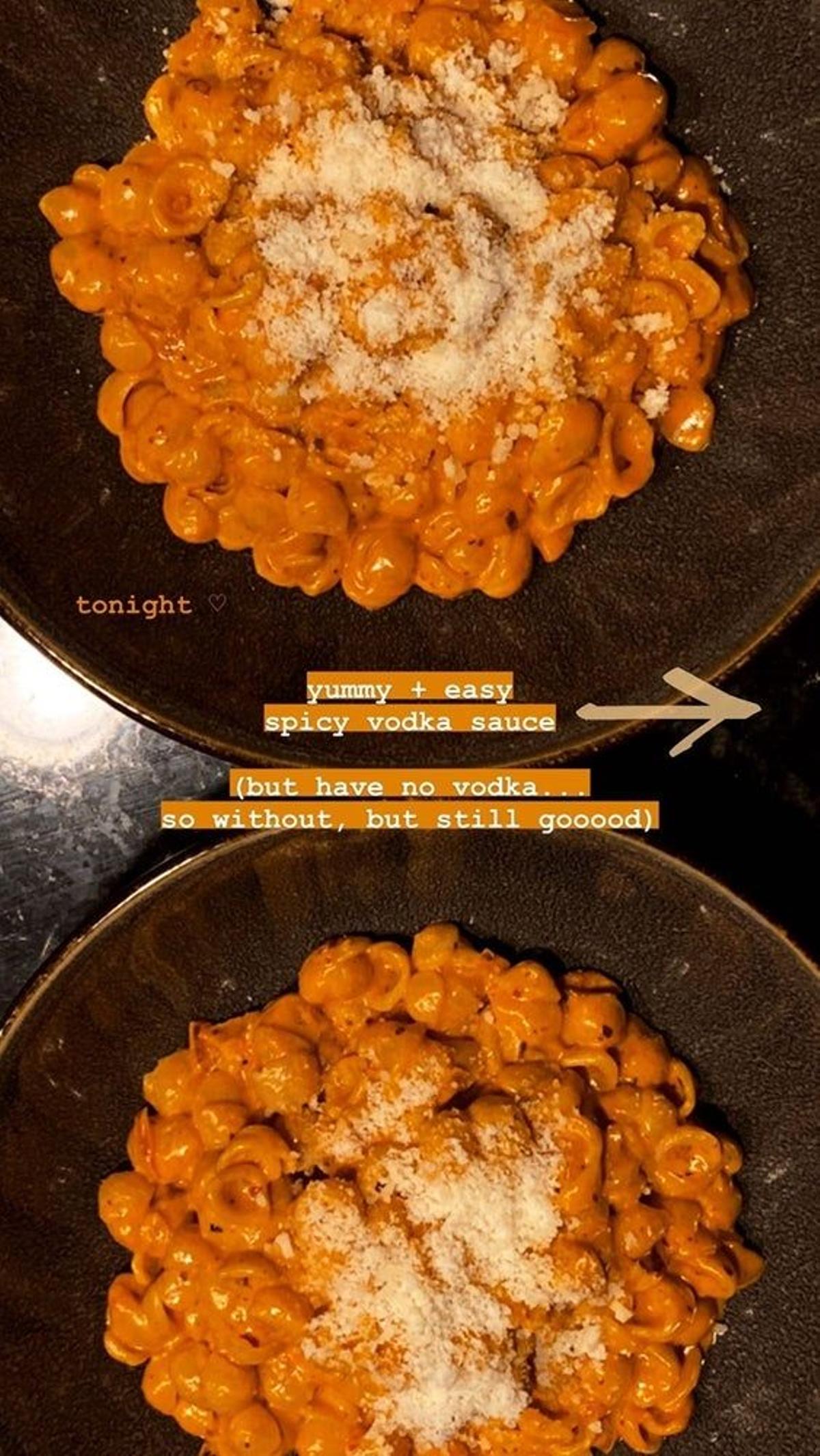 La cena sin alcohol de Gigi Hadid