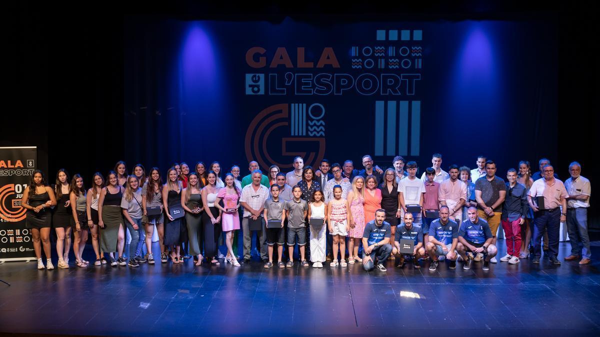 Foto de familia de la Gala del Deporte 2023.