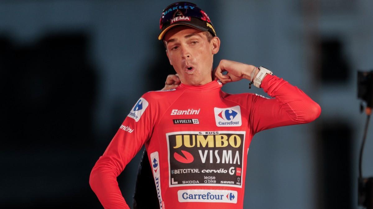 Sepp Kuss intentará ganar delante de Roglic, su exjefe de filas en el Visma