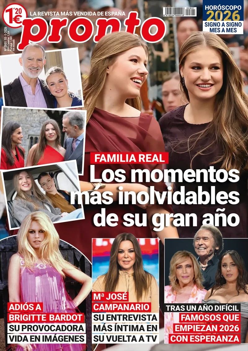 Portada de la revista 'Pronto' del 5 de enero