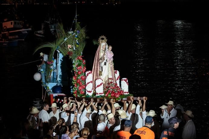 Procesión terrestre de la Virgen del Carmen en Arguineguín 2017