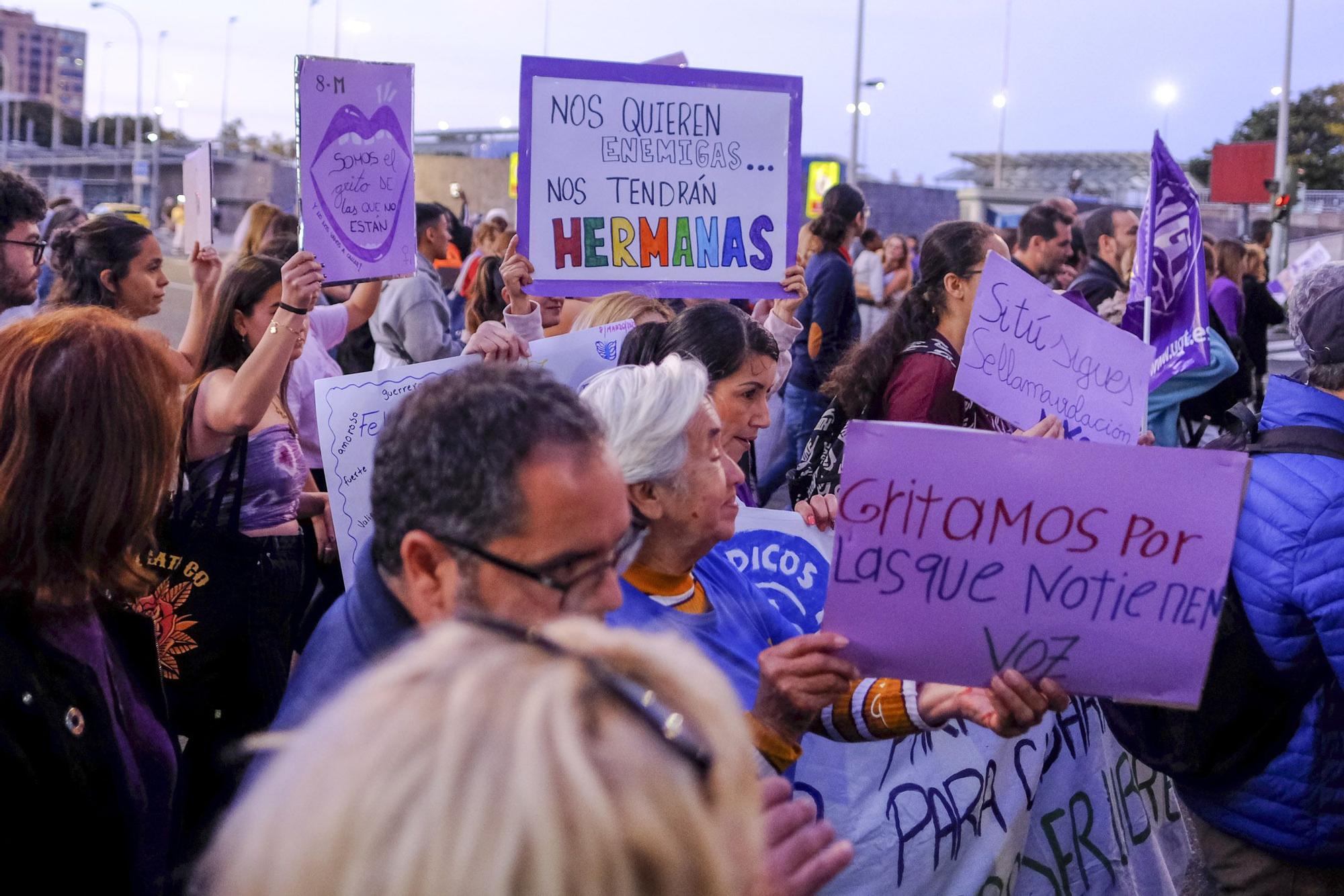 Manifestación por el 8M en Las Palmas de Gran Canaria