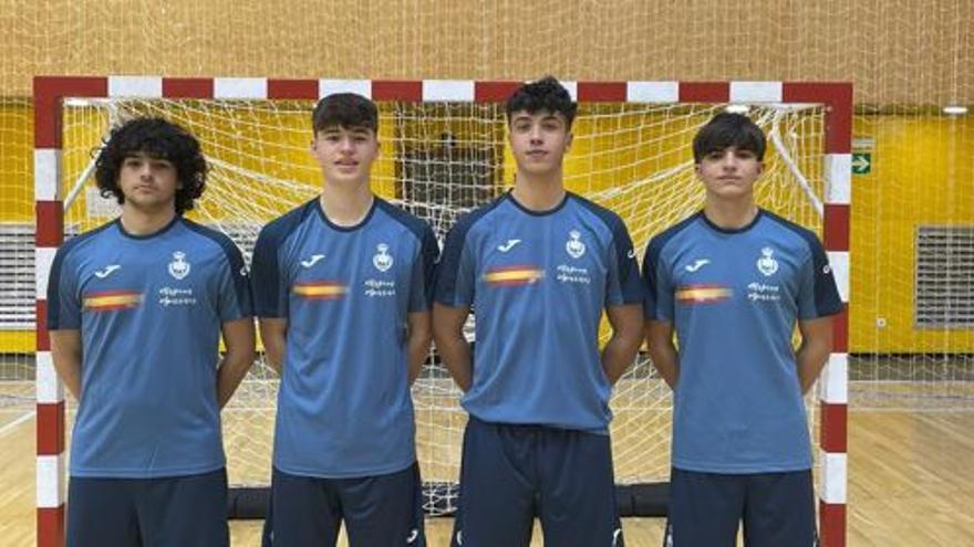 Poder malagueño en la selección española Promesas de balonmano masculino