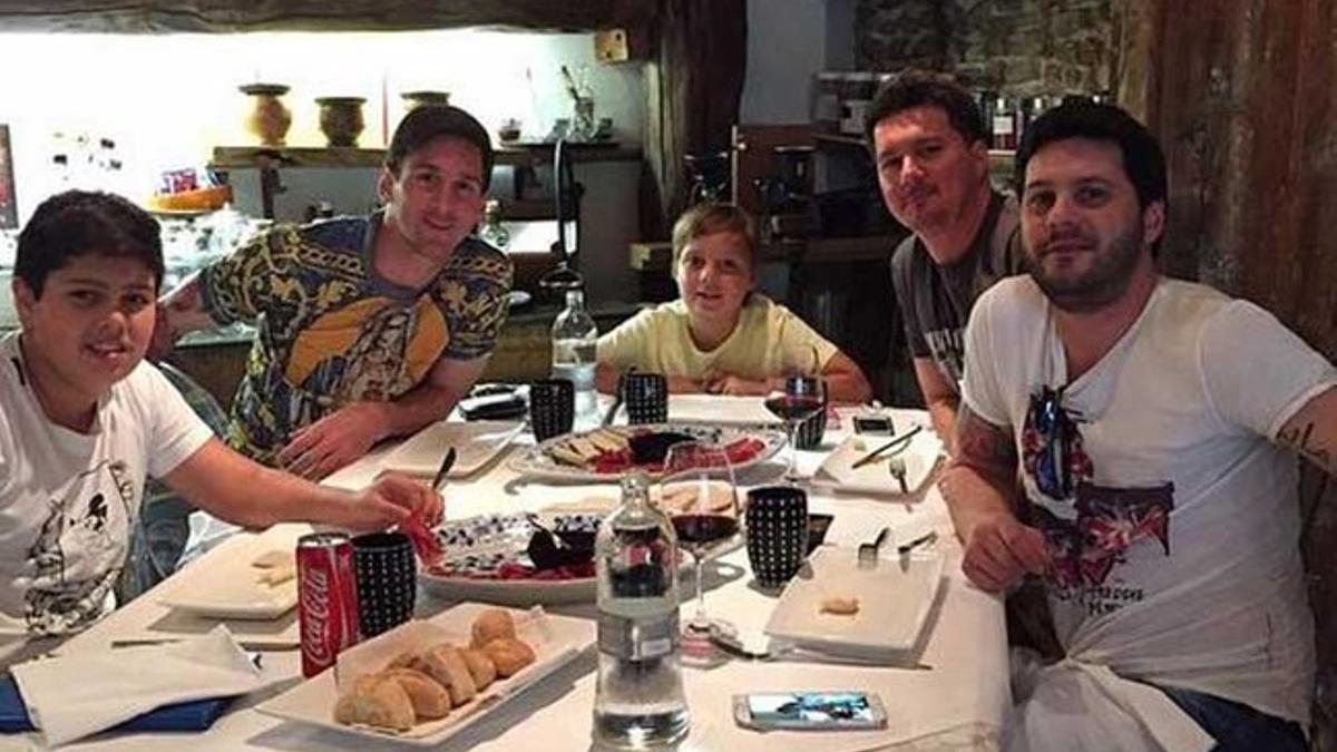 Los Messi, en familia