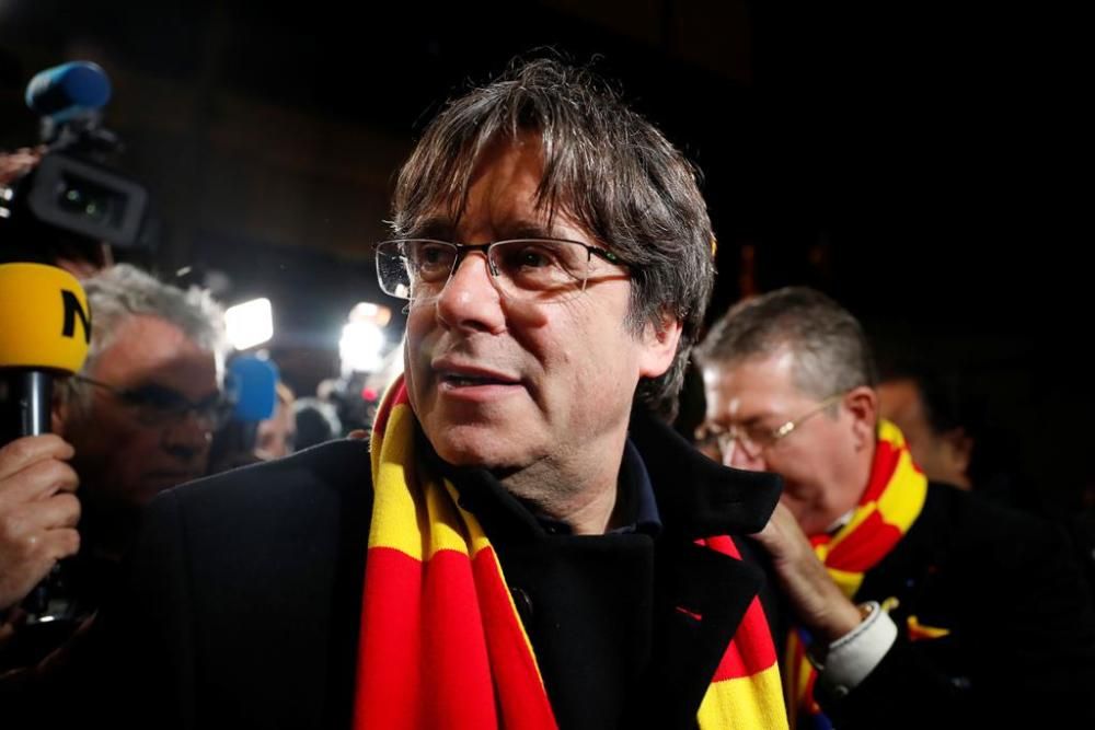 Puigdemont descobreix una placa amb el seu nom a l'estadi de la USAP