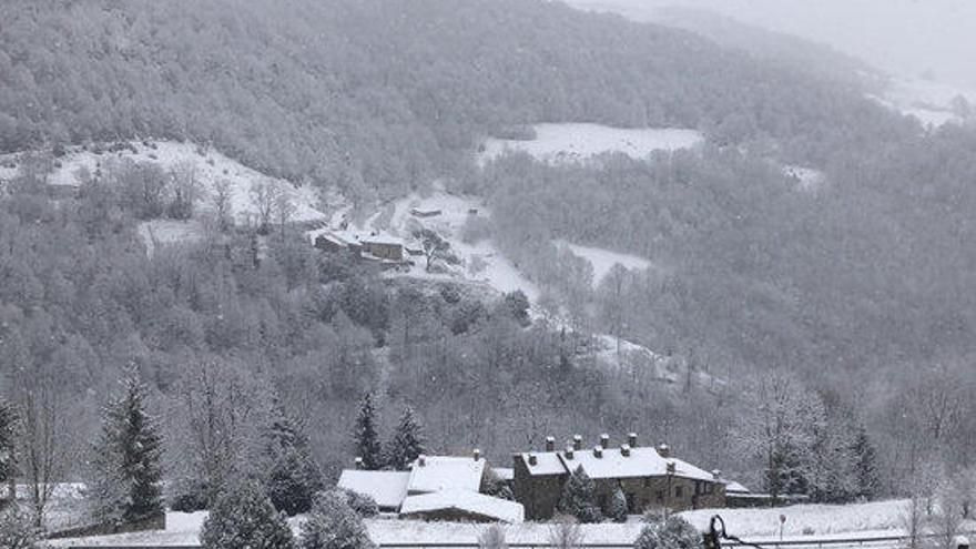 Foto de la nevada a Molló, al Ripollés