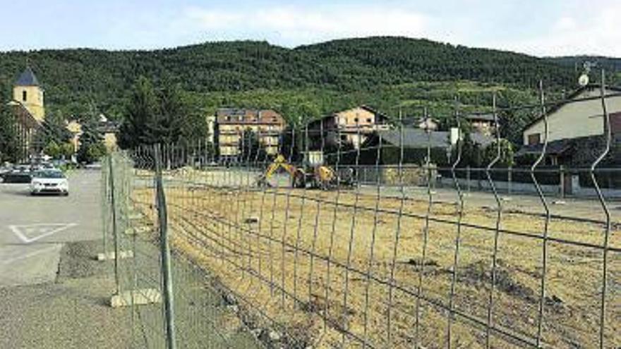 Les obres de renovació urbanística al centre d’Alp | ARXIU/M,S.