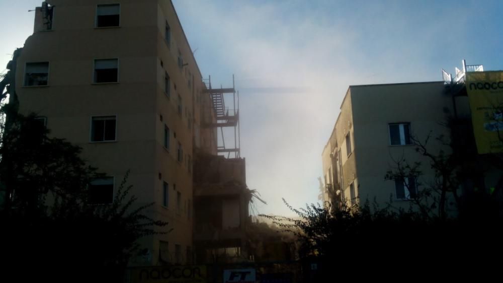 Comienzan las obras de derribo del antiguo hospital de la Cruz Roja