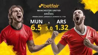 Manchester United vs. Arsenal FC: horario, TV, estadísticas, clasificación y pronósticos