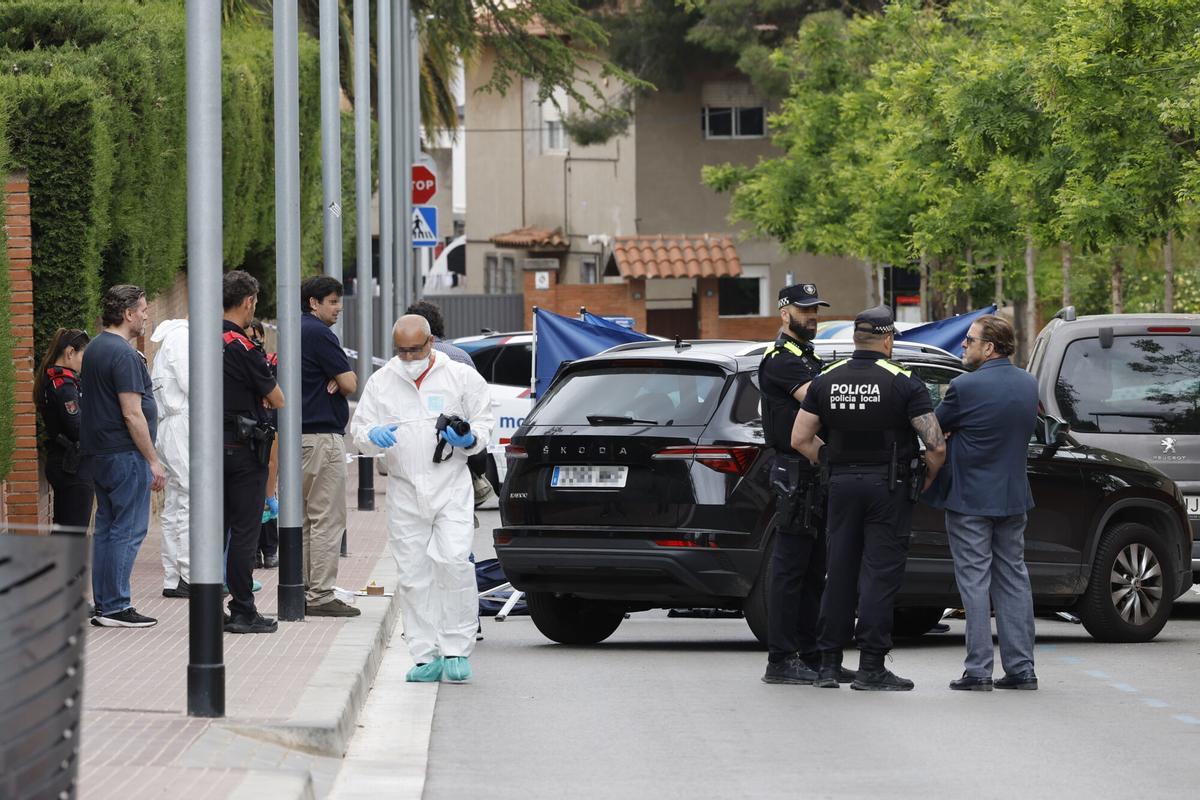 El carrer d’Esplugues de Llobregat on un home ha matat una dona aquest matí.