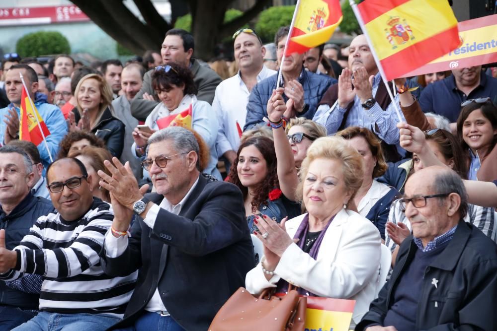 Pablo Casado visita Murcia un día antes del cierre de campaña