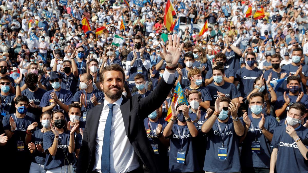 El líder del PP, Pablo Casado.