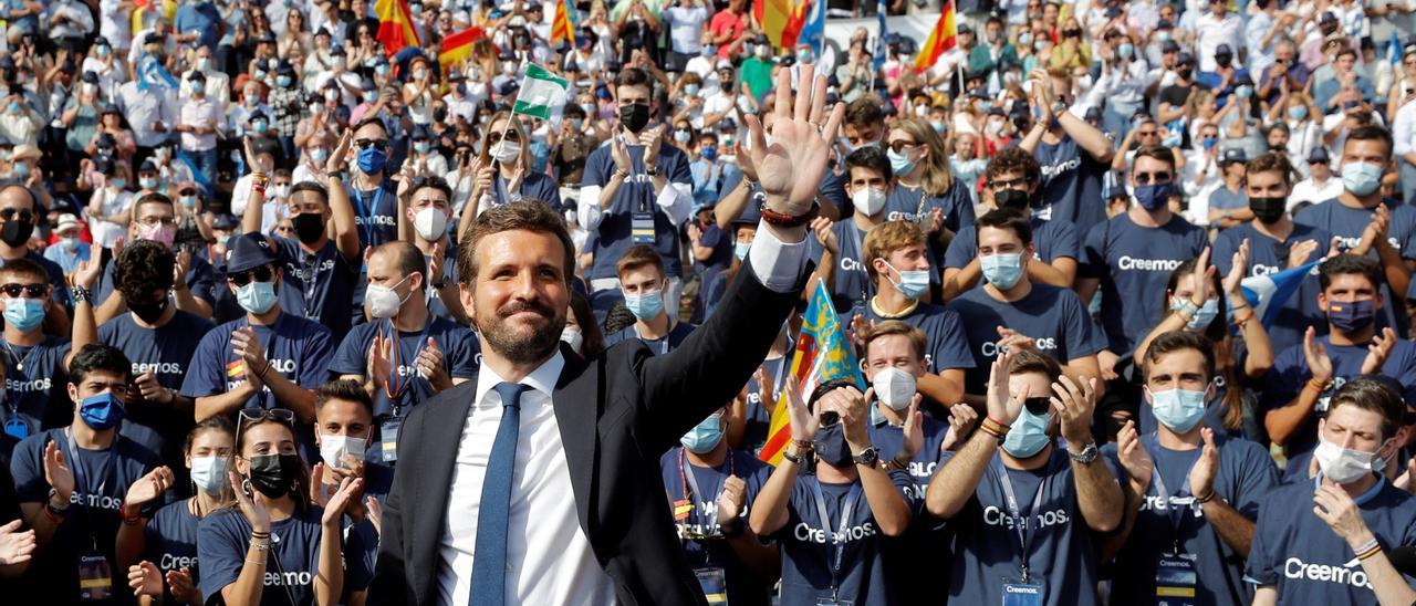 El líder del PP, Pablo Casado.