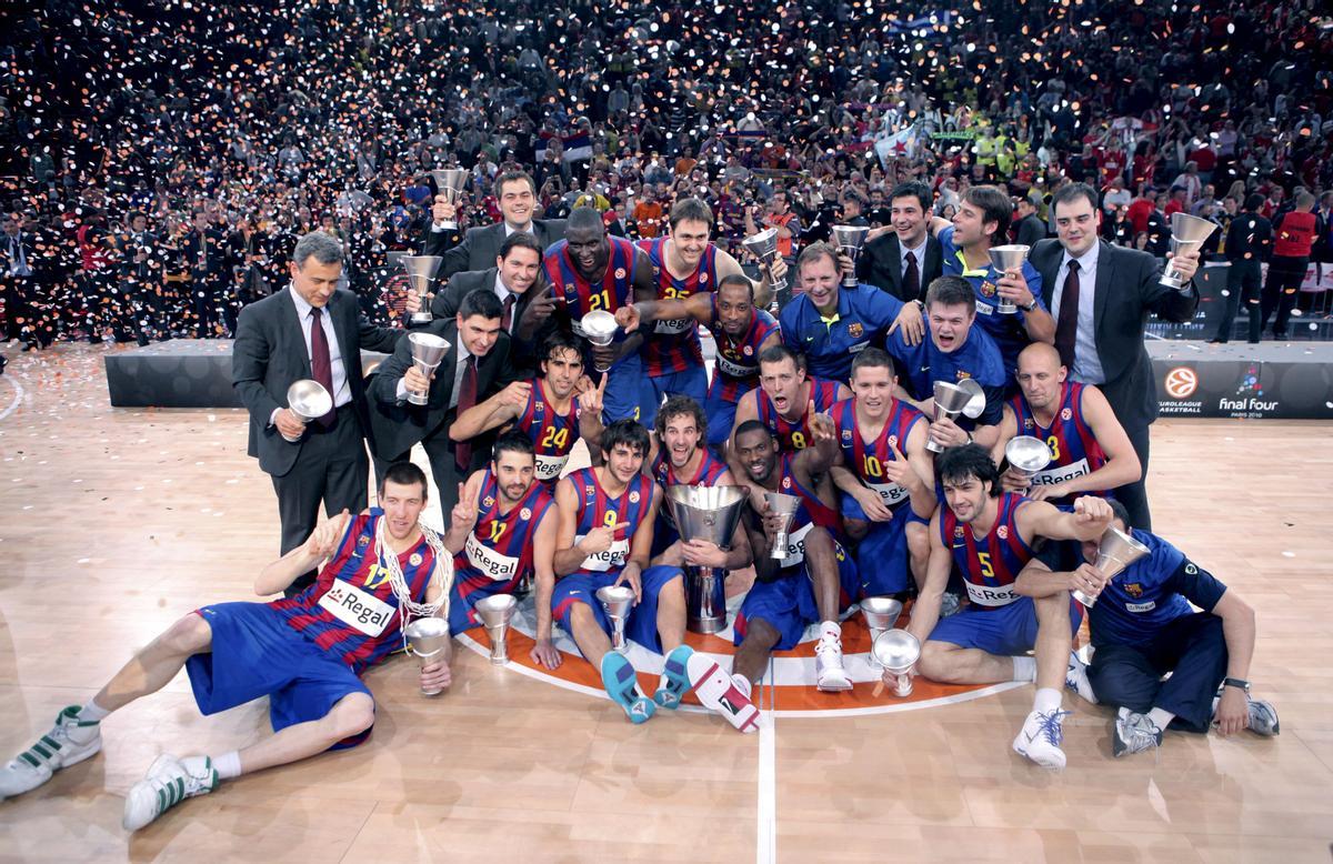 El Barça ganó la segunda Euroliga en el 2010