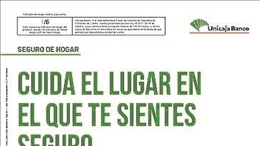 Unicaja Banco lanza una campaña de seguros de hogar con amplias coberturas