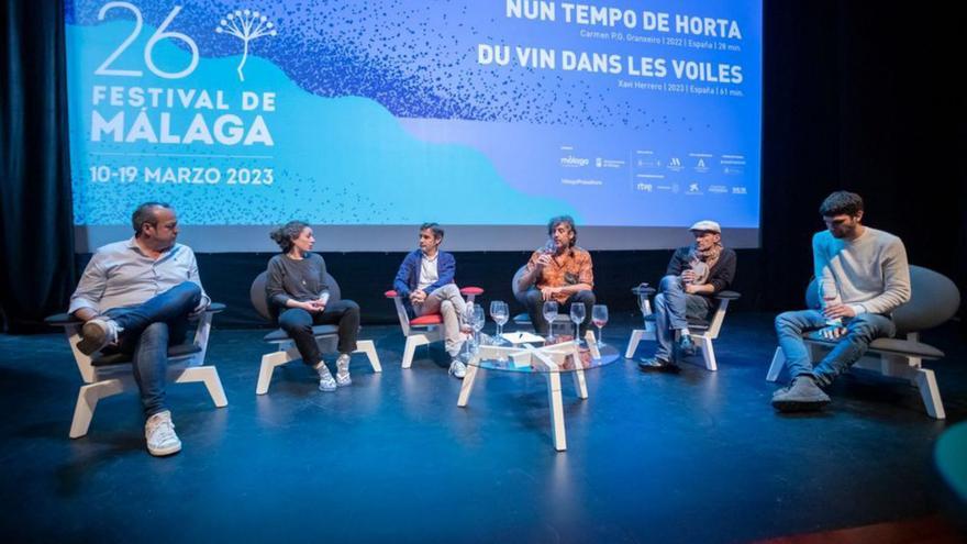 Coloquio con Xavi Herrero y Olivier Verdier en el Festival de Málaga.  |  ELOY MUÑOZ REYES