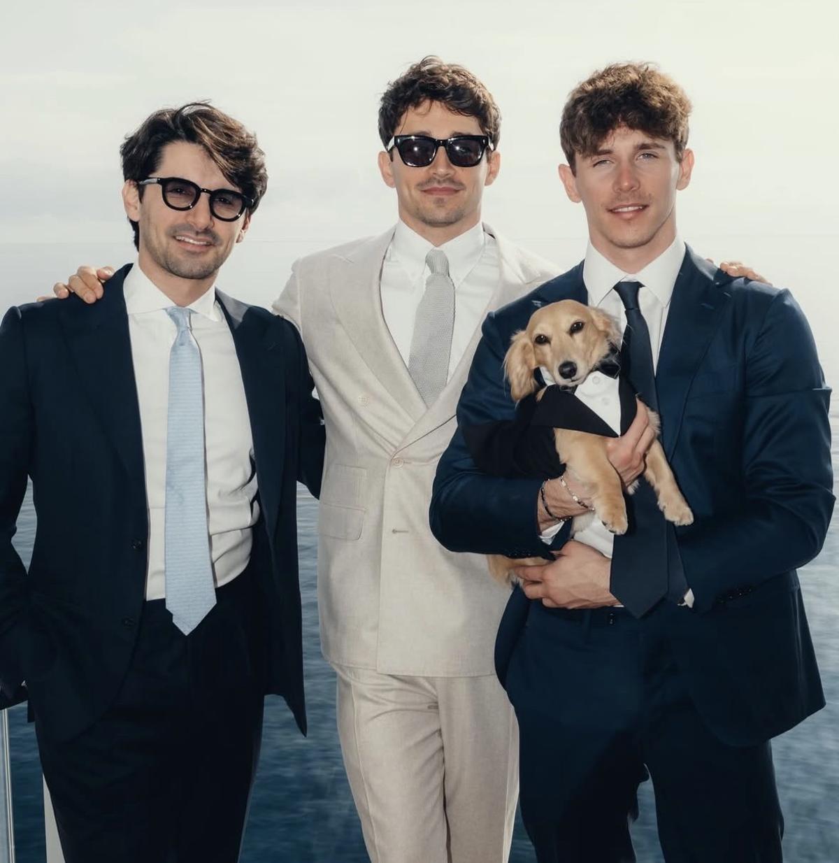 Leo Leclerc con algunos invitados