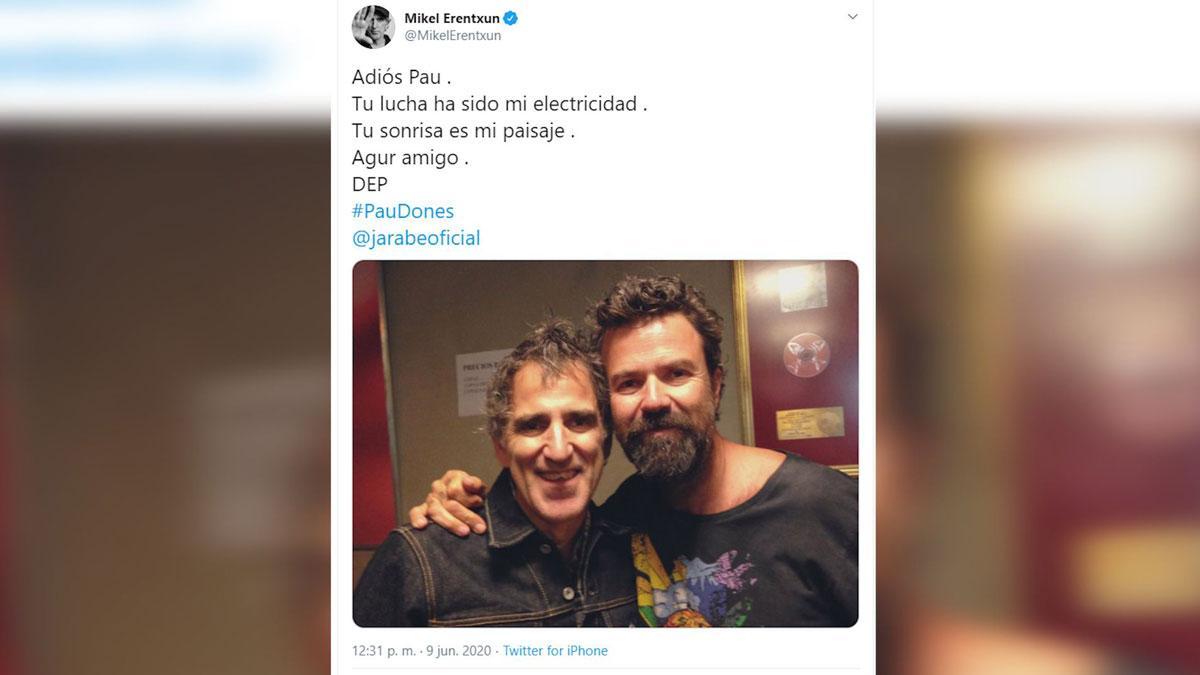 El mundo de la música despide a Pau Donés