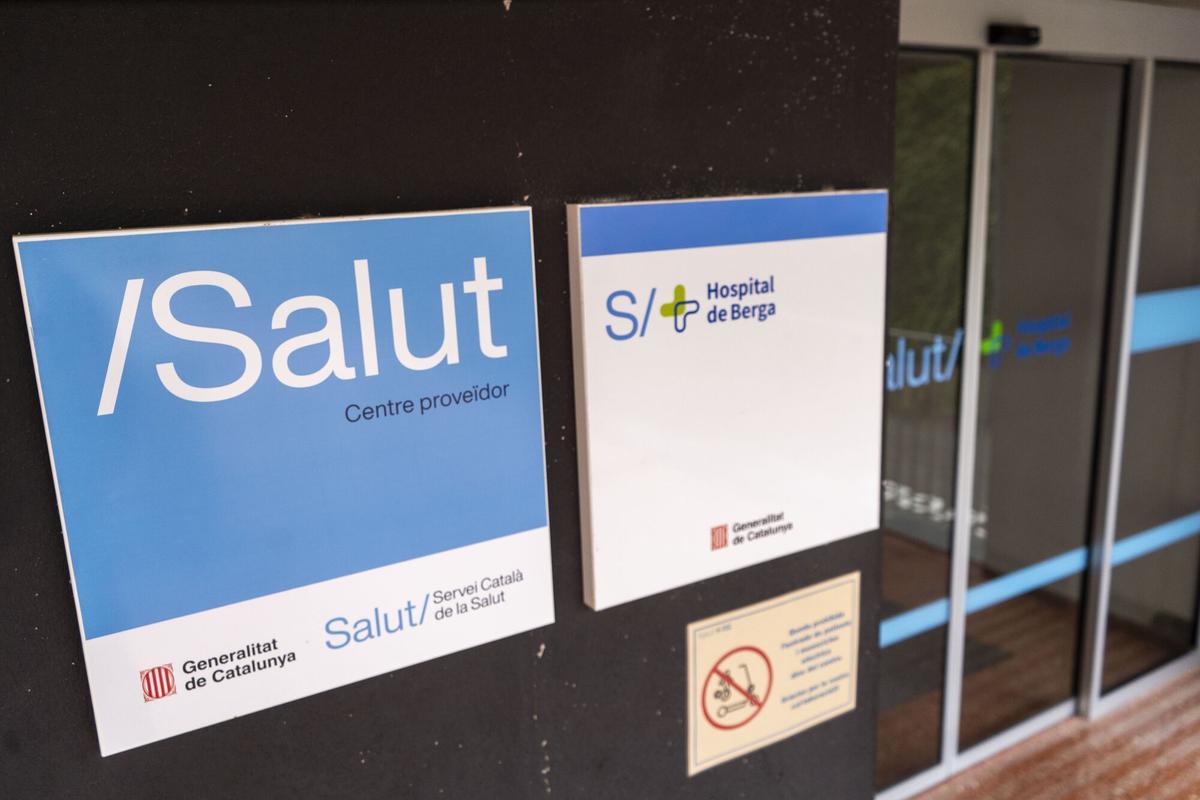 Un dels accessos a l'Hospital de Berga