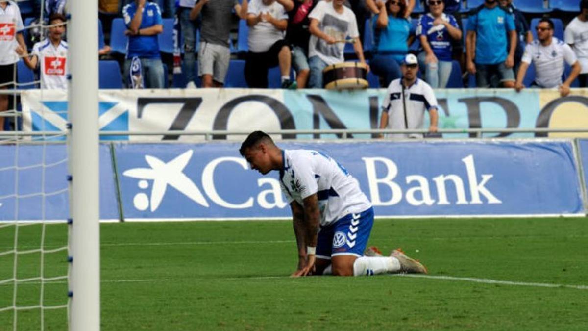 Nano Mesa, en un partido con el Tenerife.