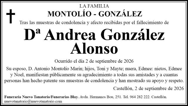 Dª Andrea González Alonso