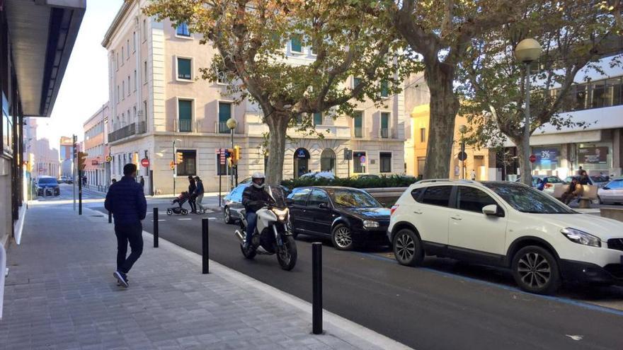 El resultat de les obres del carrer Monturiol.