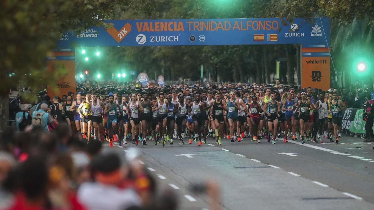Imagen de archivo del Medio Maratón de València de 2022.