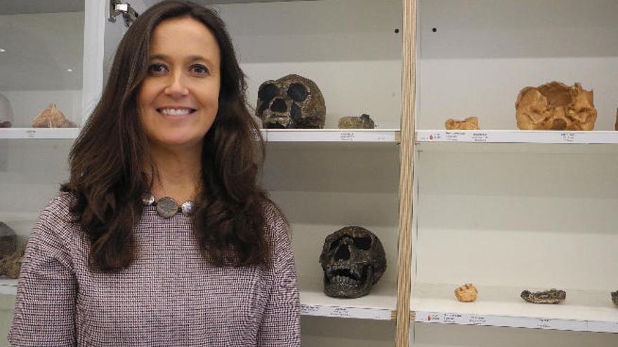 La paleoantropóloga María Martinón Torres en el Cenieh (Burgo).